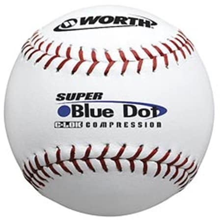 Worth 47-525 Synthetic Blue Dot SFB-12 Baseball-Softball Balls WO25192